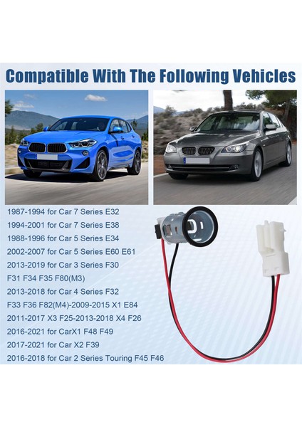 Araba Çakmak Tabanı Çakmak Soketi Fiş Elemanları Çerçeve 61349197354 Bmw 3 5 7 Serisi F30 E34 E32 (Yurt Dışından) indirimleri
