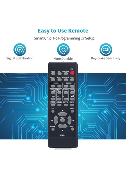 Hitachi LCD Projektör Için Yedek Uzaktan Kumanda R020H CP-AX2503 CP-AX3503 CP-AX2505 CP-AX3505 CP-AW3005 CP-AW3506 (Yurt Dışından) indirimleri