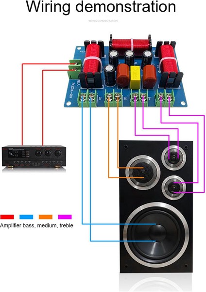 200 W Hoparlör Geçiş Çift Tiz + Orta Kademe + Bas 4 Yollu Hoparlör Ses Frekans Bölücü Ev Sinema Hoparlörü Bölücü (Yurt Dışından) indirimleri