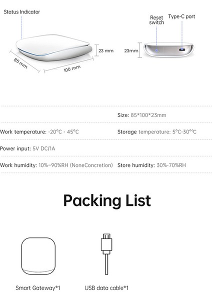 Tuya Zigbee 3.0 Akıllı Ağ Geçidi Hub Çok Modelli Akıllı Ev Köprüsü Kablosuz Uzaktan Kumanda Alexa ve Google Ev Için Çalışmak (Yurt Dışından) fırsatları
