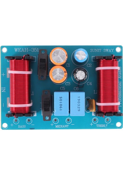 150W Hoparlör Tiz Alto Bas Ses Frekans Bölücü 4-11 Inç Kitaplık Hoparlörleri Için 3 Yollu Geçiş Filtresi (Yurt Dışından)