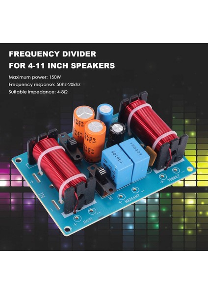150W Hoparlör Tiz Alto Bas Ses Frekans Bölücü 4-11 Inç Kitaplık Hoparlörleri Için 3 Yollu Geçiş Filtresi (Yurt Dışından) indirimleri