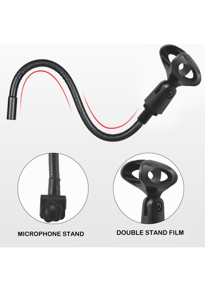 Radyo Yayın Stüdyosu, Canlı Yayın Ekipmanı, Istasyonlar Için Masa Kelepçeli Esnek Deveboynu Mikrofon Standı (Yurt Dışından) indirimleri