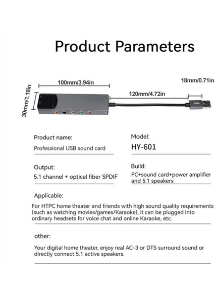 6-In-1 Bilgisayar Ses Kartı 5.1 USB Harici Ses Kartı Çok Fonksiyonlu Ses Dönüştürücü Dizüstü Bilgisayar Için Alüminyum Ses Kartı (Yurt Dışından) indirimleri