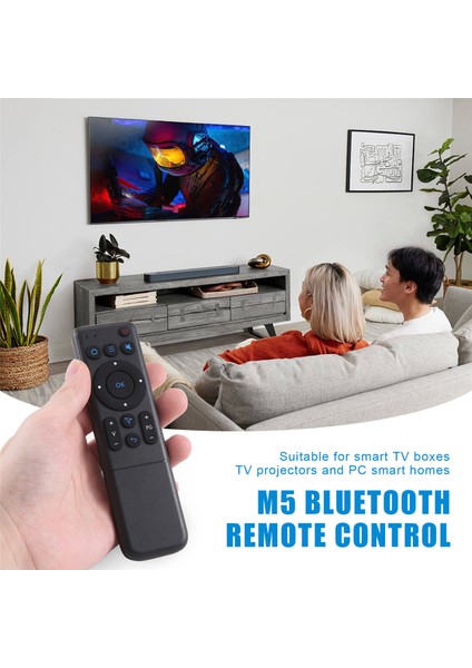 M5 Bluetooth 5.2 Air Mouse Kablosuz Kızılötesi Öğrenme Uzaktan Kumandası Akıllı Tv Kutusu Tv Projektörü ve Pc Akıllı Ev Için (Yurt Dışından) fırsatları