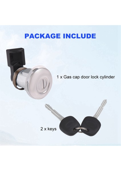 Toyota Tacoma 1995-2004 Tundra 2000-2003 Için 2 Anahtarlı Yakıt Kapısı Kilit Silindiri 69058-35140, 69058-29016'YI Değiştirin (Yurt Dışından) fiyatları