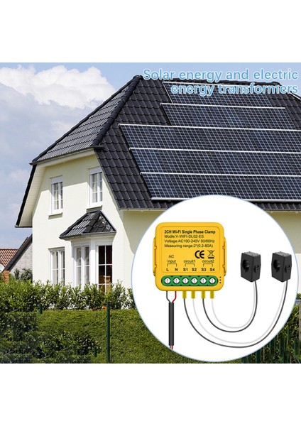 Tuya Wifi Güç Ölçer Monitörü 2ch Gerçek Zamanlı Enerji Akımı Monitörü Otomasyon Bildirimleri Akıllı Yaşam Uzaktan Kumanda (Yurt Dışından) indirimleri