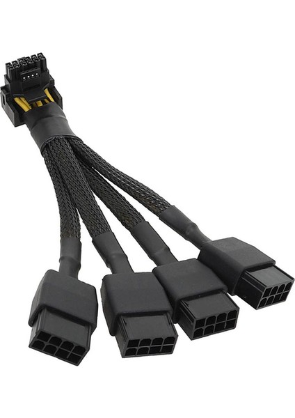 Gpu Için RTX4090 RTX4080 4x8 Pin Pcı-E 16 Pin Grafik Kartı Güç Kablosu 12VHPWR Konektörü 90 Derece Dirsek Kablosu (Yurt Dışından)