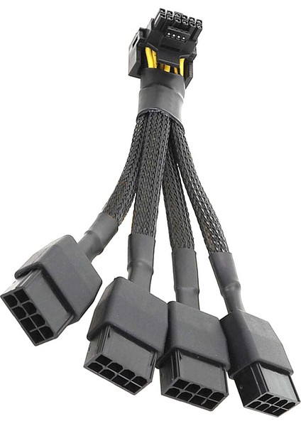 Gpu Için RTX4090 RTX4080 4x8 Pin Pcı-E 16 Pin Grafik Kartı Güç Kablosu 12VHPWR Konektörü 90 Derece Dirsek Kablosu (Yurt Dışından) indirimleri