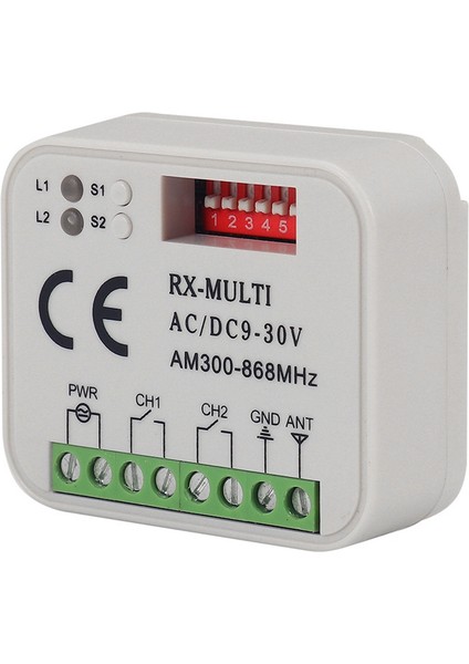 Uzaktan Kumanda Anahtarı Alıcısı 300-868MHZ Alıcı Evrensel Ac/dc 9-30V Garaj Kapısı Kontrolü Garaj Anahtarı (Yurt Dışından) fırsatları