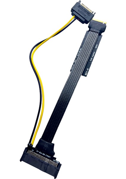 Gümüş Kaplamalı M.2 Nvme - U.2 U.3 Katı Hal Sürücü SSD Adaptörü Pcı-E 4.0 Gen4 Yüksek Hızlı Yükseltici Uzatma Kablosu (B) (Yurt Dışından) fırsatları