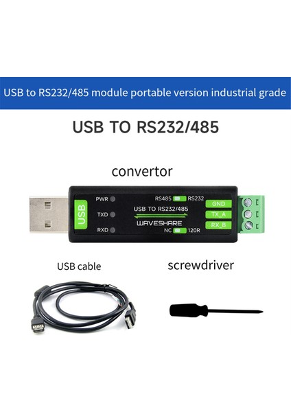 Waveshare Usb'den RS232/485 Seri Iletişim Dönüştürücü FT232RNL Mac Linux Android Win 11/10/8.1/8/7 (Yurt Dışından) fırsatları