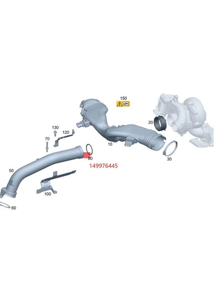 Yeni Yüksek Kaliteli Araba Emme Borusu O-Ring A0149976445 A0279979948 Mercedes-Benz Bmw Otomobil Parçaları Için (Yurt Dışından) fırsatları