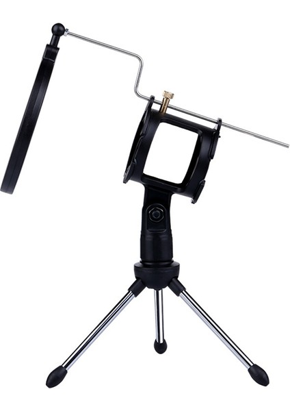 Mikrofon Ön Cam Filtre Kapağı ile Bilgisayar Video Kaydı Için Ayarlanabilir Mikrofon Standı Masaüstü Tripod (Yurt Dışından) fırsatları
