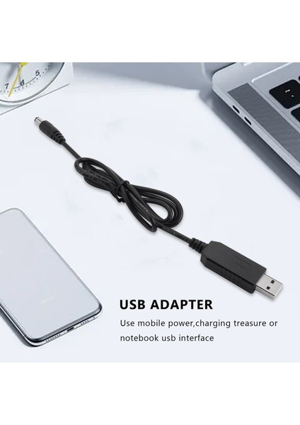 USB Dc 5V Dc 12V 2.1mm x 5.5mm Modül Dönüştürücü Dc Varil Erkek Konnektör Jakı Güç Kablosu Fişi, Usb'den Dc Kablosuna -1m (5V Dc 12V'YE) (Yurt Dışından) indirimleri
