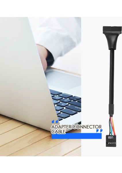 Siyah USB 2.0 9 Pin Dişi - USB 3.0 20 Pin Erkek Kablo Adaptör Konnektörü (Yurt Dışından) modelleri