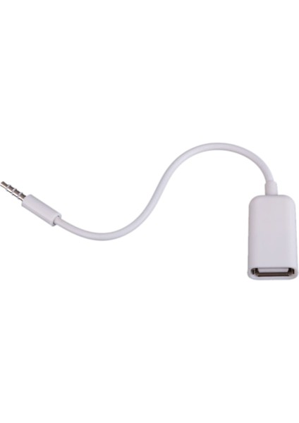 USB Dişi - Aux 3.5mm Erkek Jak Fişi Ses Dönüştürücü Adaptör Veri Kablosu (Yurt Dışından) fiyatları