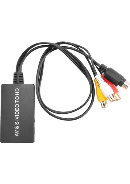 Svideo - HDMI Dönüştürücü S-Video ve 3rca Cvbs Kompozit - Ses Video Dönüştürücü Desteği 1080P 720P (Yurt Dışından) fırsatları