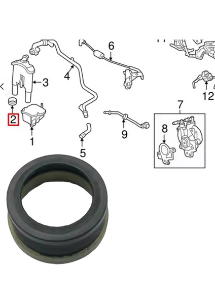 Araba Yağ Ayırıcı Conta Contası 1337060 Range Rover Evoque L538 L316 L318 Yağ Ayırıcı Kauçuk Halkası (Yurt Dışından) modelleri