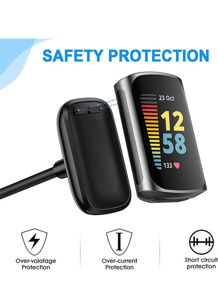 Fitbit Şarj 5/lüks USB Kablosuz Manyetik Şarj Aleti Kablosu Şarj Standı Taşınabilir Adaptör Akıllı Saat Aksesuarları 0.5 M (Yurt Dışından) fiyatları