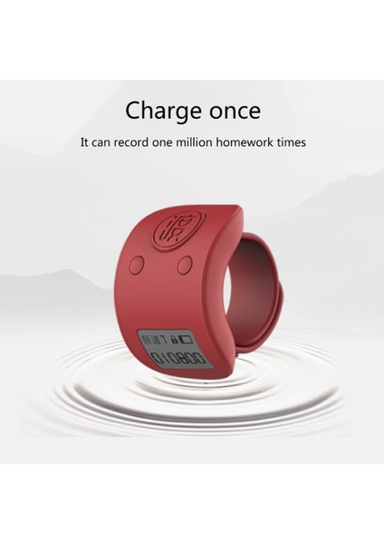 Mini Dijital LCD Parmak Yüzük El Taksitli Sayacı 6 Haneli Şarj Edilebilir Sayaçlar Clicker-Beyaz (Yurt Dışından) modelleri