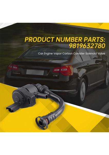 Araba Motor Buhar Karbon Kanister Solenoid Valfi 9819632780 Citroen C5 Peugeot 408 2008 4008 5008 Araba Aksesuarları (Yurt Dışından) indirimleri