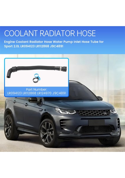 Motor Soğutma Suyu Radyatör Hortumu Su Pompası Giriş Hortumu Borusu Land Rover Discovery Sport 2.0l LR094123 LR112868 J9C4891 (Yurt Dışından) fırsatları