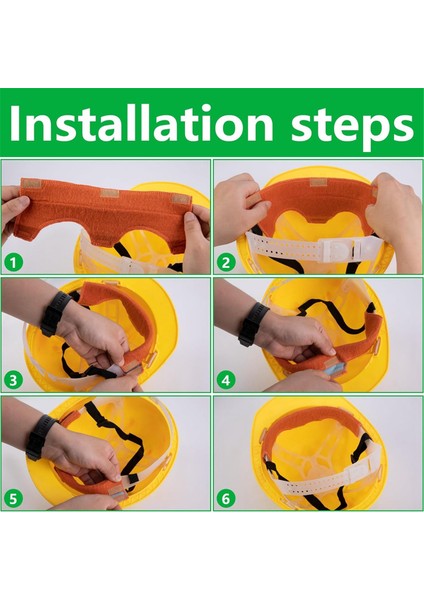 Sert Şapka Ter Bandı - Pamuklu Yıkanabilir Sert Şapka Kendinden Yapışkanlı Ter Bandı Astarı Tekrar Kullanılabilir Sert Şapka Kask Ter Pedleri 12 Adet (Yurt Dışından) fırsatları