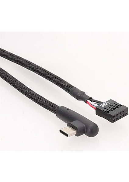 1 Adet USB 9pin - Tip C Kablo Bilgisayar Anakartı Için Anti-Kalkanlama Örgü Hattı Stabiliteyi ve Hızı Artırır 60CM (Yurt Dışından) fırsatları