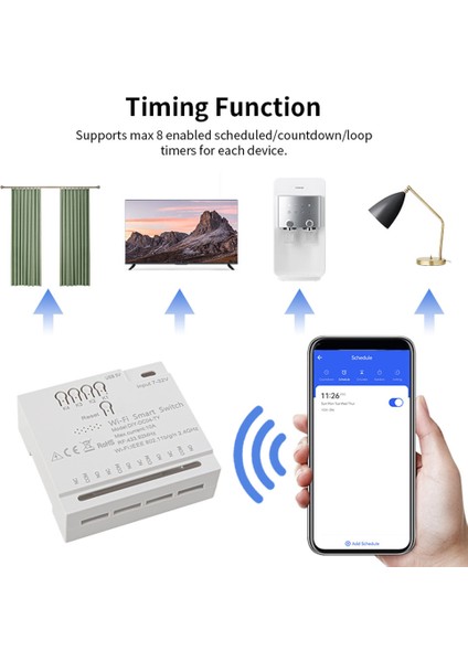 4ch Tuya Wifi Akıllı Anahtar Dıy Zamanlayıcı 85-265 V 5 V 2.4g Wifi Smartlife Ev Otomasyonu Modülü Iftt Alexa Google Ev (Yurt Dışından) indirimleri
