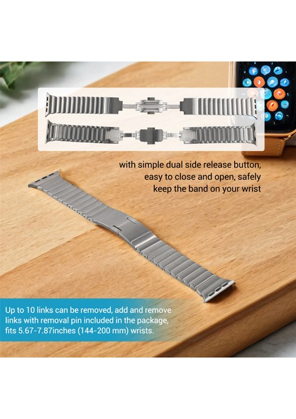 Apple Watch Band 38MM Paslanmaz Çelik Bileklik Iwatch 9 Band Bileklik Bileklik Yedek Aksesuarları C Için Kayış (Yurt Dışından) indirimleri