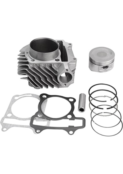 Motosiklet Motor Aksesuarları Büyük Çaplı Silindir Piston Segmanı Conta Takımı GY6150CC 61MM Scooter 150CC Eğik Bıçaklı Silindir (Yurt Dışından)