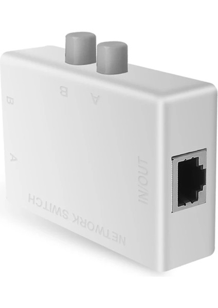 RJ45 Ağ Anahtarı 2 Port Lan Ethernet Ağ Kutusu Anahtarı RJ45 Ayırıcı Çift 2 Yollu Port Manuel Paylaşım Anahtarı Adaptörü (Yurt Dışından) modelleri