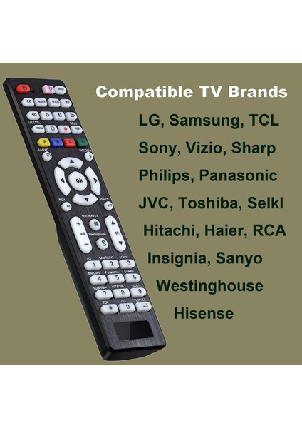Samsung, Lg, Sony, Sharp, Vizio, Philips, Toshiba, Hitachi, Sanyo, Jvc, Tcl, Hisense, Vestel, Seiki Için Tv Uzaktan Kumandası (Yurt Dışından) fırsatları