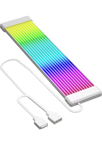 Rgb LED Şerit Argb Senkronizasyon Kartı Bilgisayar Güç Kaynağı Atx 24PIN Gpu Grafik Kartı 8pin Kablo Kılıfı X12 (Yurt Dışından)