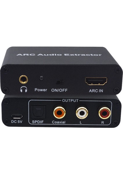 HDMI Uyumlu Optik Ses Adaptörü, Ses Çıkarıcıdan Optik Spdıf Koaksiyel 3.5mm Aux Ses Çıkarıcı Ayırıcı (Yurt Dışından)