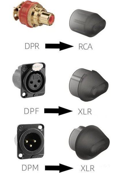 6 Adet Toz Kapağı Anti-Oksidasyon Korumalı Sinyal Ses Kablosu Koruyucu Kapak Denge Xlr Fişi Rca Fişi Için (Yurt Dışından) modelleri
