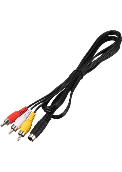 1.5m 4.9ft 3 Rca Erkek - 4 Pin S-Video Erkek Tv Pc Dönüşüm Kablosu (Yurt Dışından)