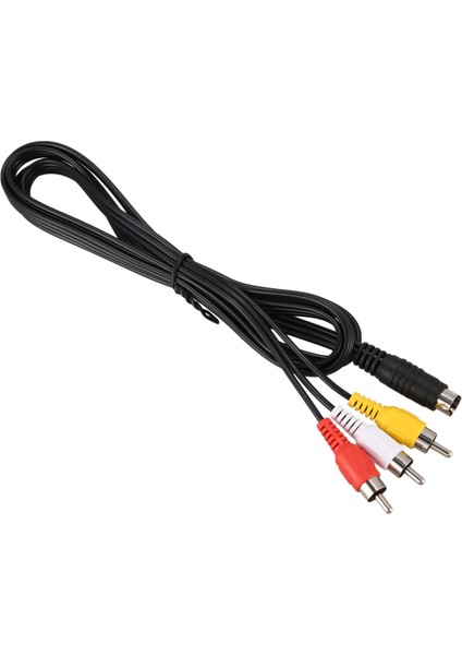1.5m 4.9ft 3 Rca Erkek - 4 Pin S-Video Erkek Tv Pc Dönüşüm Kablosu (Yurt Dışından) fiyatları