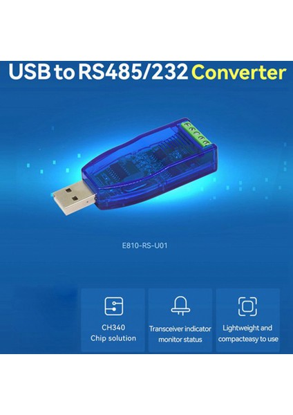Endüstriyel Usb'den RS485'E RS232 Dönüştürücü Yükseltme Koruması RS485 Dönüştürücü Uyumluluğu V2.0 Standart RS-485 Konektörü (Yurt Dışından) fırsatları