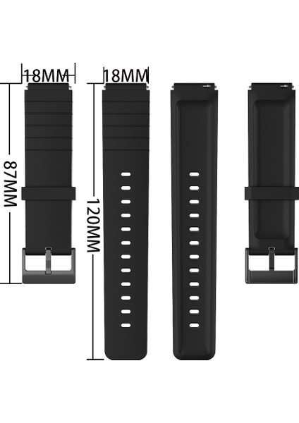 Spor Watchband Kayışı Xıaomı Saat Kayışı Yumuşak Silikon Yedek Bantlar Kayış Mi Saat Kayışı Siyah (Yurt Dışından) modelleri