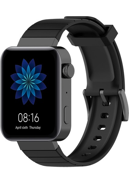 Spor Watchband Kayışı Xıaomı Saat Kayışı Yumuşak Silikon Yedek Bantlar Kayış Mi Saat Kayışı Siyah (Yurt Dışından) indirimleri