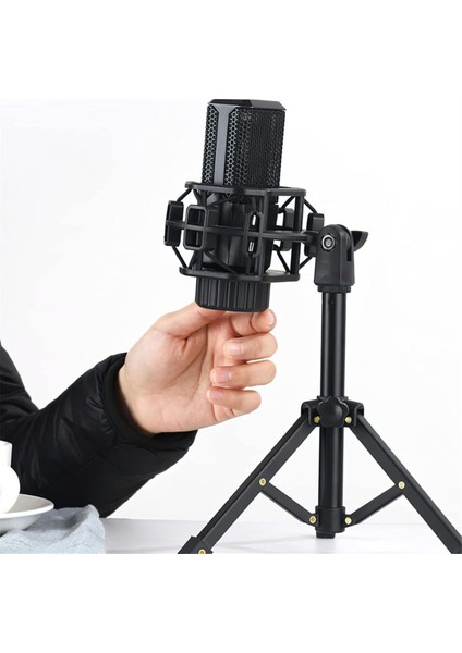 Taşınabilir Mikrofon Standı Masaüstü 1/4 Tripod Masa Standı Ayarlanabilir Mikrofon Standı Mikrofon Klips Tutucu Braketi (Yurt Dışından) fırsatları