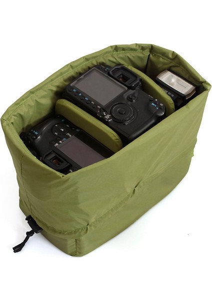 Dslr Slr Kamera Için Su Geçirmez Ekleme Yastıklı Bölme Kamera Çantası Lens Kılıfı (Yurt Dışından) modelleri