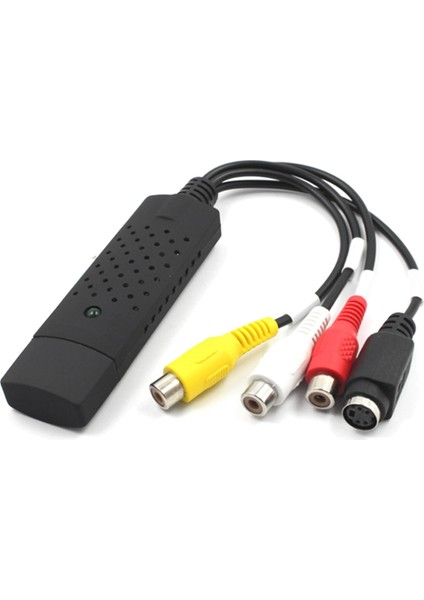 USB Video Yakalama Kartı, Ses Video Dönüştürücü Yakalayıcı Rca'dan Usb'ye Vhs Mini Dv Vcr Hi8 Dvd'yi Dijitale Dönüştür (Yurt Dışından)