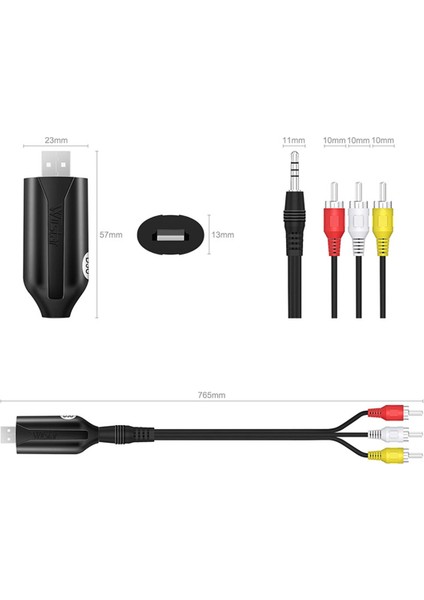 Wııstar USB Video Yakalama Kartı Vhs'den Dijital Rca'ya USB 2.0 Ses Yakalama Aygıtı Adaptörü Dönüştürücü Kolay Kapak Vcr Dvr Tv (Yurt Dışından) fırsatları