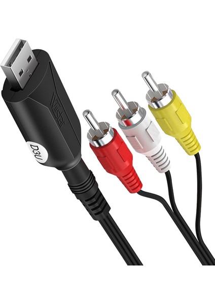 Wııstar USB Video Yakalama Kartı Vhs'den Dijital Rca'ya USB 2.0 Ses Yakalama Aygıtı Adaptörü Dönüştürücü Kolay Kapak Vcr Dvr Tv (Yurt Dışından) indirimleri