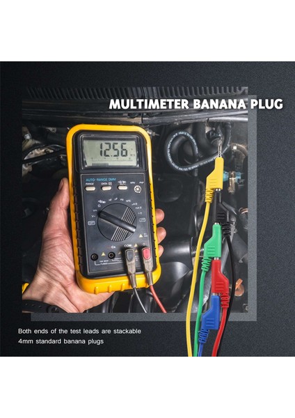 5 Adet Istiflenebilir Muzdan Muz Fişine Test Uçları Yumuşak Elektrik Test Kablo Teli 3.3ft/1m Multimetre 1000V 15A (Yurt Dışından) indirimleri