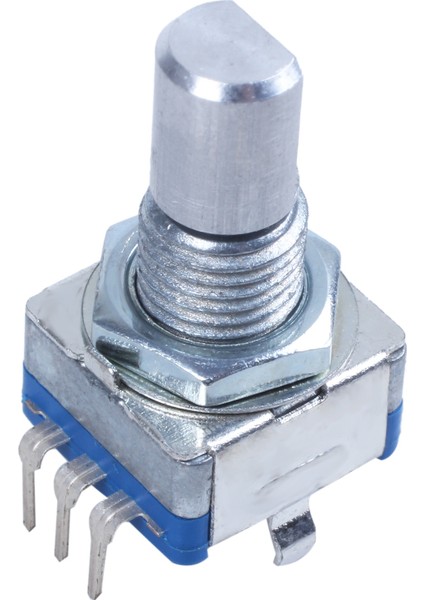 20 Noktalı Şaft Kilitli Kodlayıcı ve Basma Düğmeli 360 Derece Döner Mavi + Gümüş (Yurt Dışından)