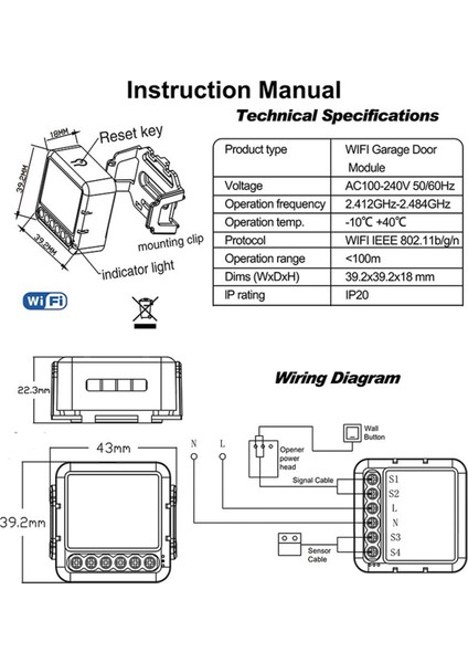 Tuya Garaj Kapısı Açma Kontrol Modülü Uzaktan Kumanda Anahtarı Akıllı Yaşam Uygulaması Alexa Home Assistant Zigbee ile Çalışır (Yurt Dışından) indirimleri